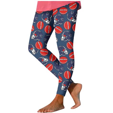 DeHolifer Baseball Leggings for Women Printed High Waisted Plus Size ...