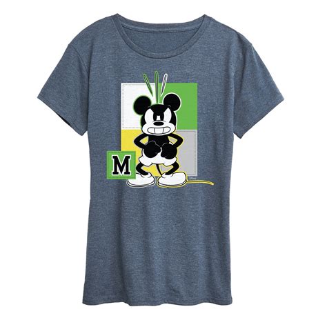 Disney - Mickey Mouse Square Color Grid - Women's Short Sleeve Graphic ...