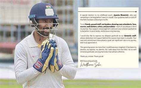 Wriddhiman Saha Latest News, Stats, Videos And Most Recent Updates