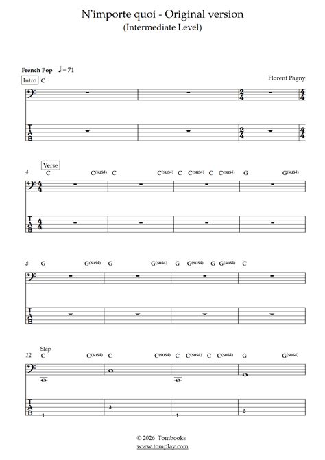 N'importe quoi - Original Version (Intermediate Level) (Florent Pagny ...