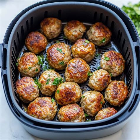 Air Fryer Turkey Meatballs: Crispy and Flavor-Packed - My heath recipes