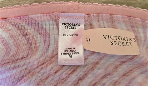 NWT Vintage Victoria's Secret Cotton Signature Waistband String Bikini ...