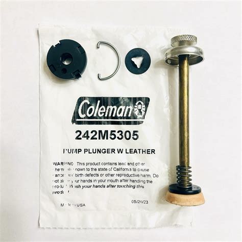 New Coleman Lantern & Stove Leather Pump Plunger Assembly Part 242M5305