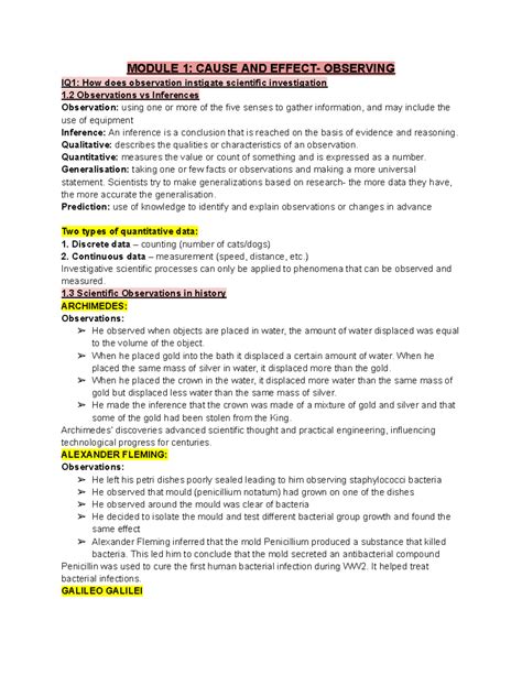 INVS Module 1: Observations and Inferences in Scientific Investigation ...