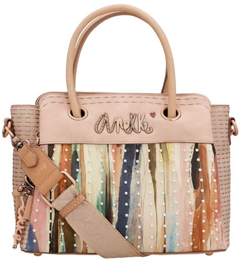 perlenbesetzte Kurzgrifftasche beige Hollywood Studio Nude Anekke - Anekke