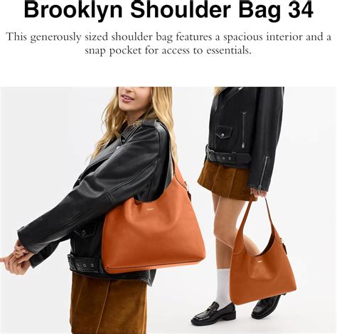 Coach Brooklyn Shoulder Bag 34(Toffee) - Coach