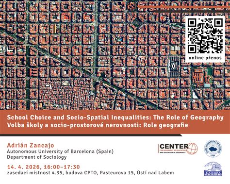 Lecture “School Choice and Socio-Spatial Inequalities: The Role of Geography” – Faculty of Science