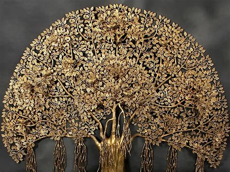 Brassaura® Brass Tree of Life Kalpvriksha Statue | Height 55.91 Inches