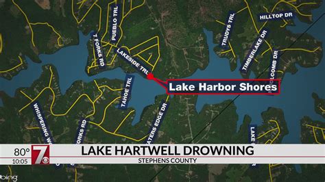 Map Of Lake Erie Lake Hartwell South Carolina US GPS Fishing Spots ...