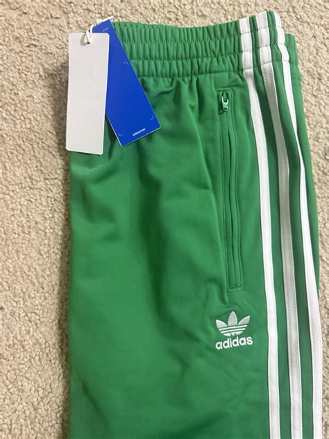 adidas Originals Firebird Mens Tracksuit Jacket & Pants Set Green, Size L