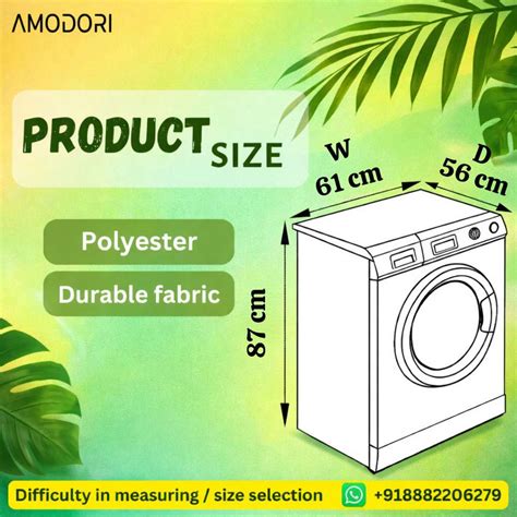 Amodori Front Loading Washing Machine Cover for 6 to 7.5 kg Price in ...