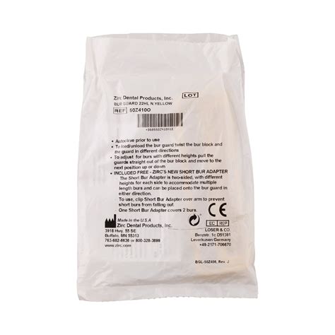 Zirc Dental Products Steri-Bur Guard 22-Hole Vibrant Yellow 1133430 - Henry Schein - UK