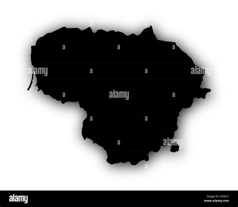 Shape country lithuania Black and White Stock Photos & Images - Alamy