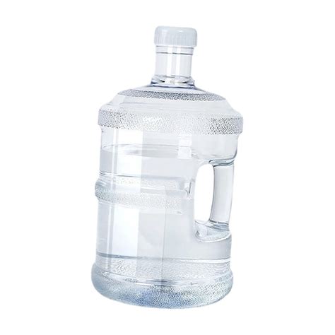 Botella de agua reutilizable, portátil y vacía con asa y tapa. Cubo de ...