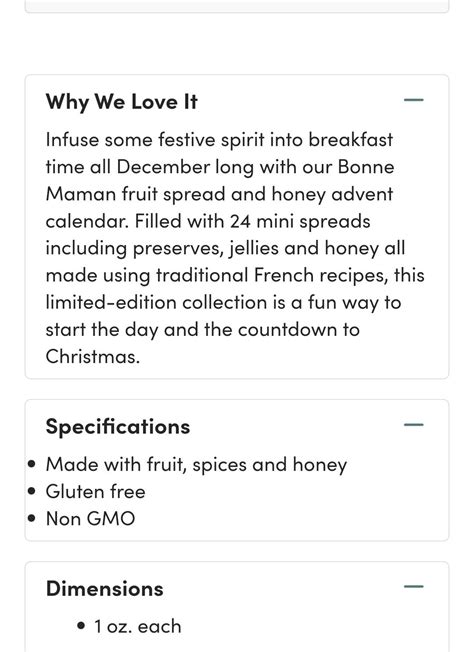 2025 Bonne Maman Fruit Spreads Advent Calendar – Fruit Spreads Gift Set