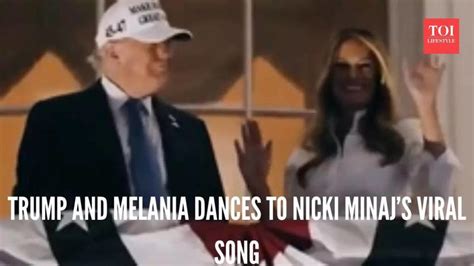 White House joins viral trend with Trump and Melania dancing to Nicki ...