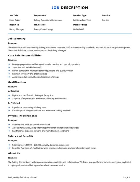 Free Job Description Template (A Simple Format)
