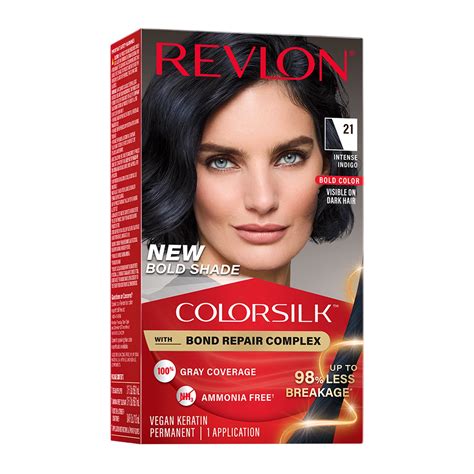 Revlon ColorSilk Permanent Hair Color, Bond Repair Complex, 21 Intense ...