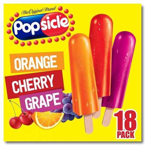 Cherry Orange Grape Popsicles | 18 Pack Refresh