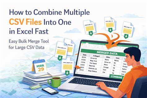 Combine Multiple CSV Files Into One | Excel CSV Merge Tool – Excel Distance Calculators