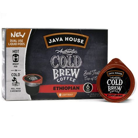 Java House Cold Brew Coffee Concentrate Single Serve Liquid Pods ...