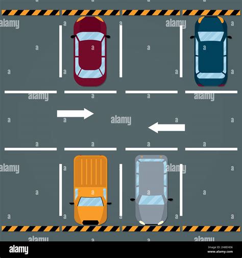 Vehicle parked in lot Stock Vector Images - Alamy