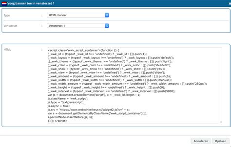 Platzierung von HTML-Code ValuedShops auf CCV Shop