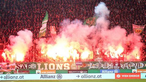 Austria and Rapid Vienna: Crowd trouble means away fans banned at next four derbies - BBC Sport
