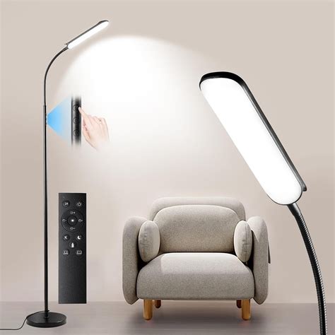 Dimmable LED Floor Lamp, Super Bright Reading Lamps Floor Standing Lamp ...