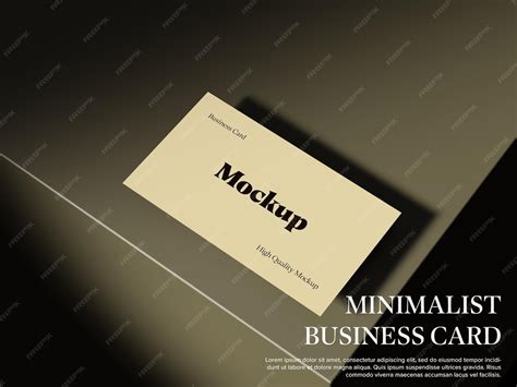 Luxury business card mockup in brown background | Premium PSD
