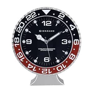 Buy Giordano Wall Clock, Silent Sweep Non-Ticking Quartz Movement, 12 ...