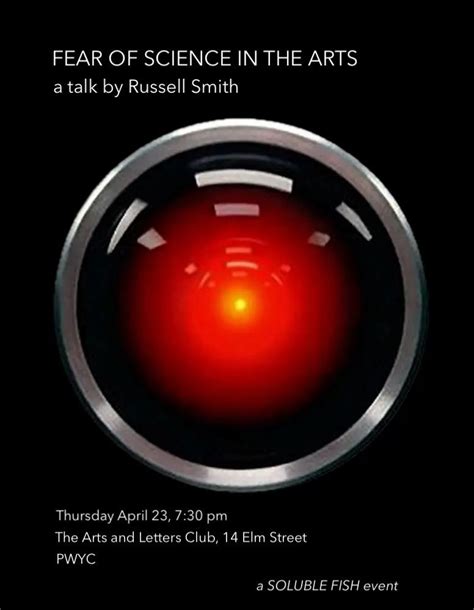 Attend Fear of Science in the Arts a talk by Russell Smith in Toronto ...