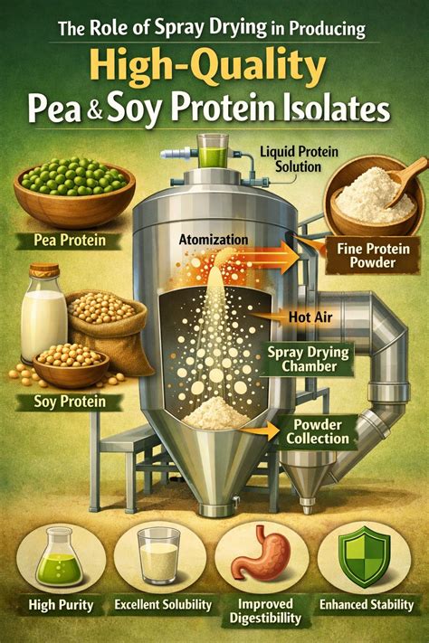 The role of spray drying in producing high-quality pea and soy protein ...