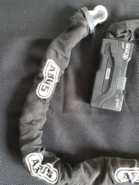 Black Loop Abus Motorbike Chain 👙 Abus motorcycle chain new arrivals