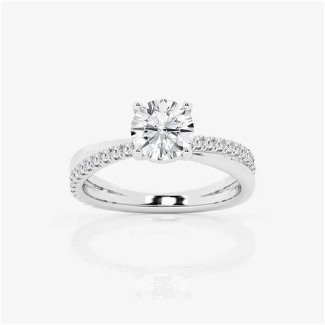 Ariana Jewel 1.1 Ct Round Cut Lab Created Diamond Engagement Ring for ...