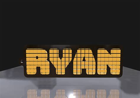 3D Print Pixel Art Name Tags with Retro Grid Pattern | PlainMesh