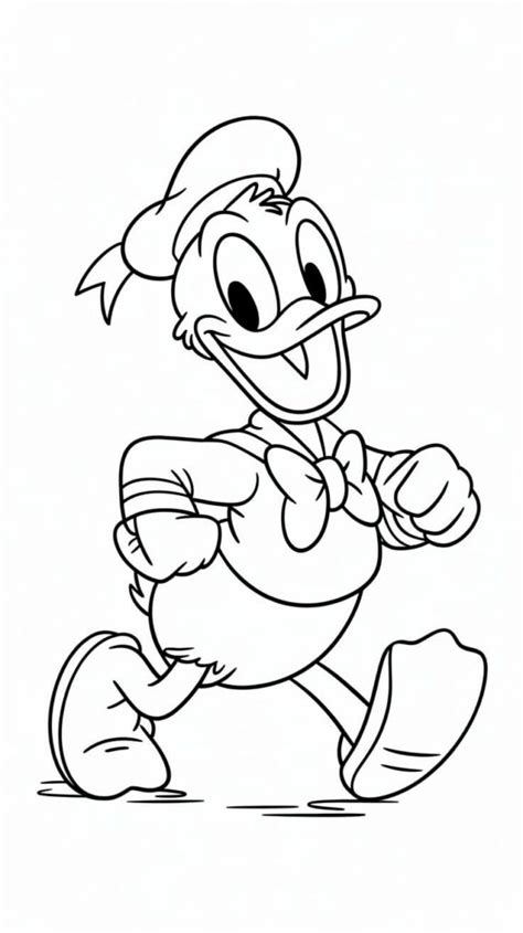 coloring pages of donald duck - AZkleur