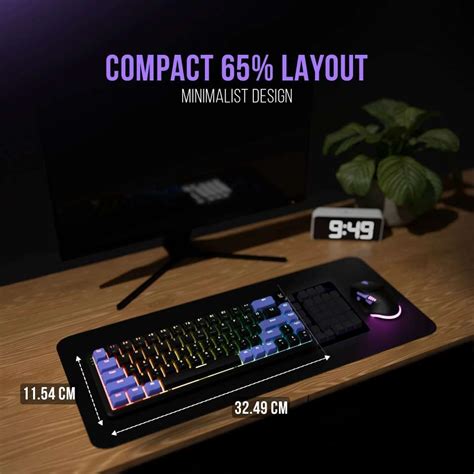 Kreo Hive 65% Compact Mechanical Gaming Keyboard Wired, Rgb & Multi OS ...