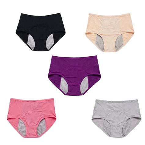Leakproof Incontinence Underwear for Women Over 60, 5 Pack Reusable ...