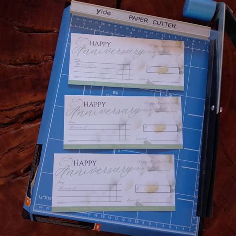 Wedding Anniversary Cheque - Design My Post