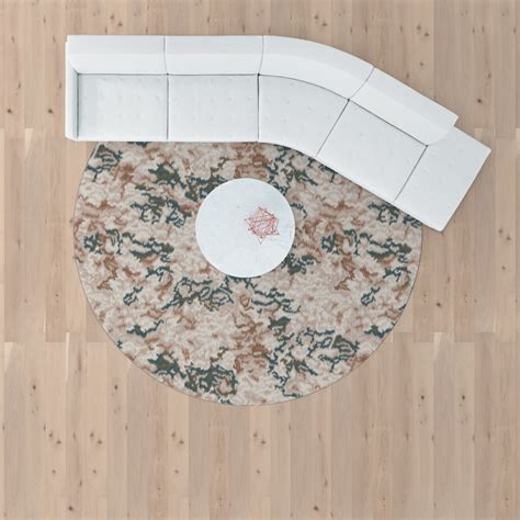 Flame 11X11 Circular Hidden Edge G263R Area Rug Commercial Flooring ...