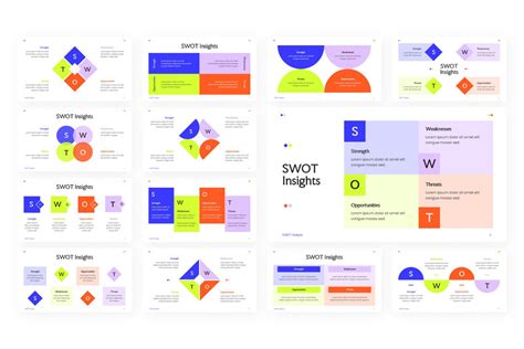 PoweredTemplate の Vadova std による SWOT Analysis Presentation Template ...
