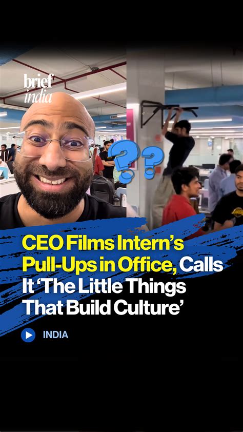 CEO films intern’s pull-ups in office, calls it ‘The little things that ...