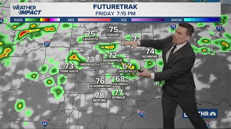 Few pop-up storms possible over Indiana Friday afternoon evening | Rain zones | wthr.com