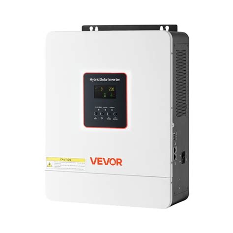 VEVOR Hybrid Solar Inverter, 6000W, All in One Pure Sine Wave Power ...