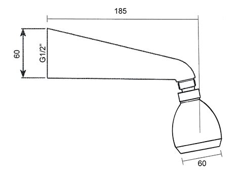 Wall-mounted shower with swivel ball joint, bronze : SAPHO E-shop