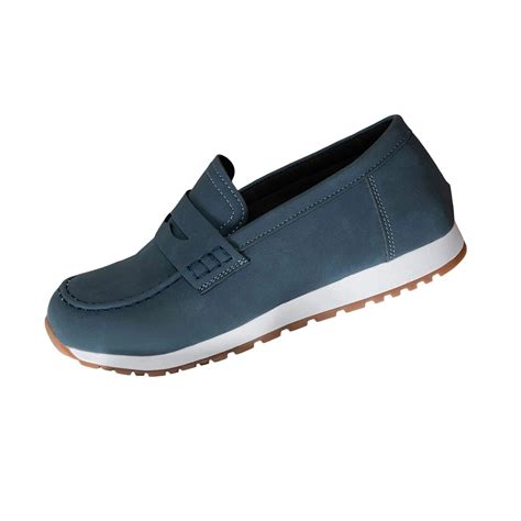 Wdhugt Womens Loafers Slip On Platform Shoes Chunky Heel Casual ...