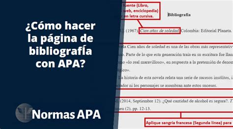 Cómo hacer la Bibliografía en Normas APA (Con ejemplo)