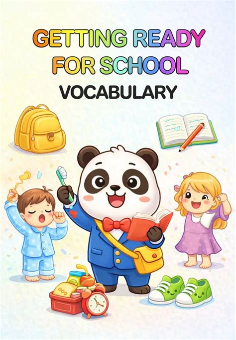 Getting Ready For School Vocabulary | Basic English For Kids