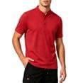 Avirosel Men's Casual Summer Short Sleeve Solid Color Linen Shirt Slim ...